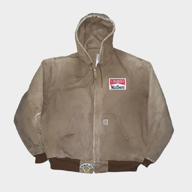 Marlboro Carhartt Jacket Brown (1) Marlboro Carhartt Jacket Brown (1)
